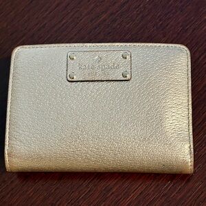 Kate Spade Rose gold wallet bi-fold